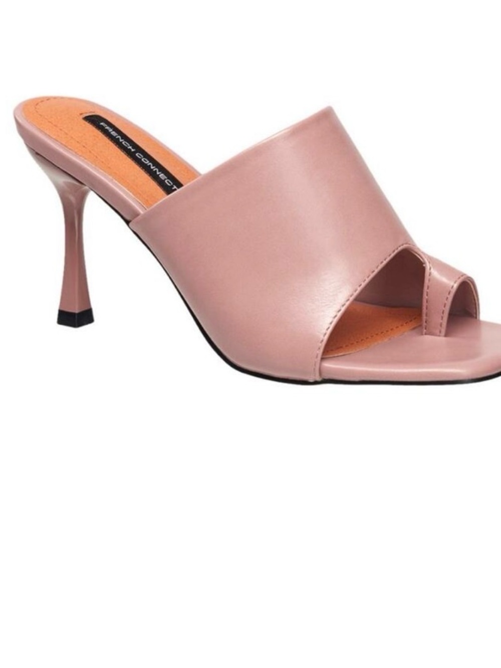 French Connection Rose Pink Open-Toe Mule Heel